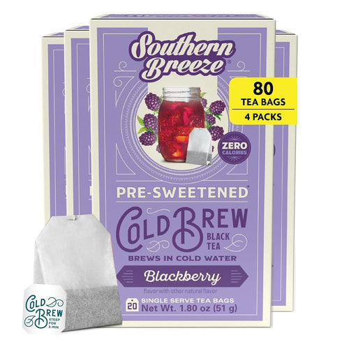 Southern Breeze Cold Brew Sweet Tea Blackberry Iced Tea with Black Tea