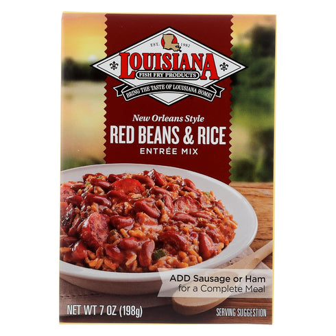 Louisiana Fish Fry New Orleans Style Red Beans & Rice Entre Mix,