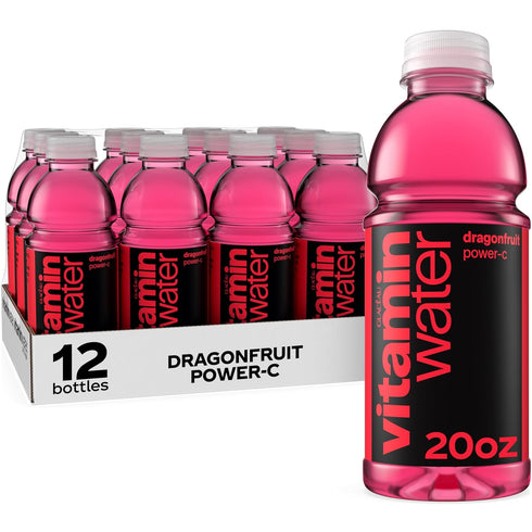 vitaminwater Power-C Dragonfruit Nutrient Enhanced Flavored Water Beverage, 20 fl oz Bottles,