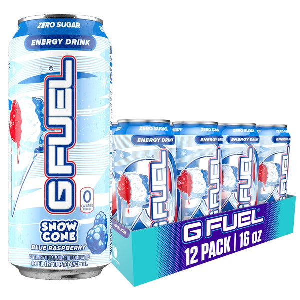 G Fuel Energy Drink, Snow Cone, Sugar Free Beverage with 300mg Caffeine,