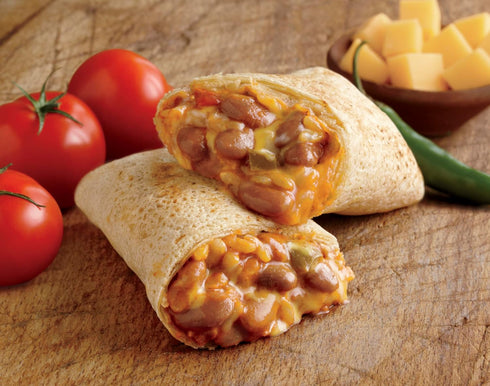 Frozen 5.5 oz Amy's Meals, Cheddar Cheese Burrito with Beans and Rice, Gluten Free