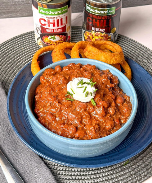 WOODWARD AVE. 10.5 Oz (Pack 1) Woodward Ave Hot Dog Chili No Beans, of | Michigan Style | Made in Michigan
