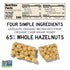 40 4Ingredient 40g (Pack 12) South Snacks Hazelnut Crunch Bar, HoneySweetened, Snack, Bars