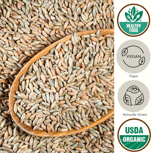 (5.8 lb) Be Still Farms Organic Rye Berries Bulk - Whole Rye Grain Seeds - Kernels Great for Flour, Bread, Cereal