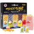 Popcorn Movie Night Supplies, 16 Pack Popcorn Kernels and Seasoning, Non-GMO Snacks, Gift Basket Idea