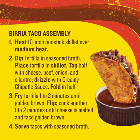 10 12.1 oz Old El Paso Birria Taco Kit with Seasoning, Sauce and Soft Tortillas, Easy Meal Prep, Makes Tacos