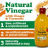 500 ml (Pack 2) Food To Live Organic Apple Cider Vinegar with Ginger and Turmeric, Raw, Italian, Unfiltered