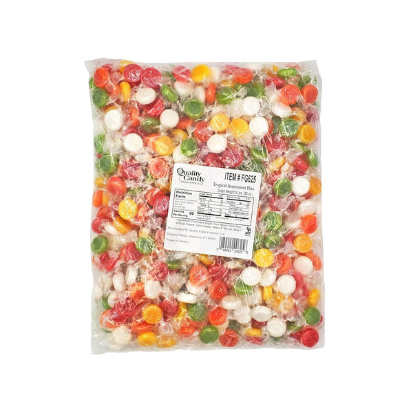 Quality Candy Company Tropical Fruit Discs, 5 Pounds
