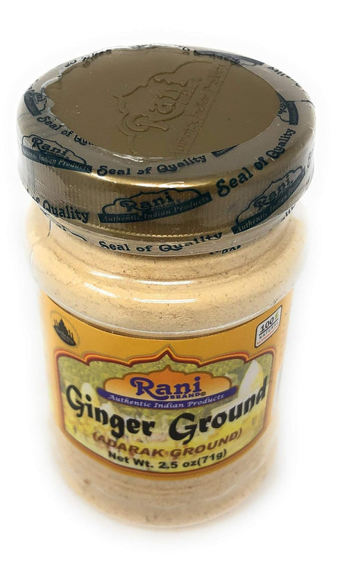 Rani Ginger (Adarak) Powder, Ground Spice, 2.5oz (71g) PET Jar, All Natural, Vegan, Gluten Friendly