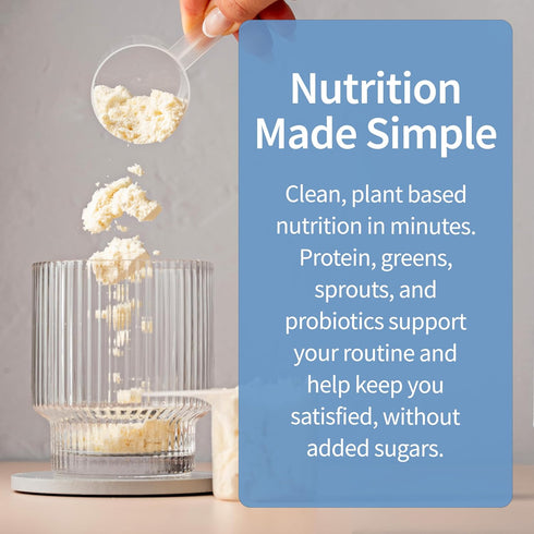 14 Garden of Life Meal Replacement Shakes, Raw Organic, Vanilla Protein Powder with Plant Based Pea Protein, Sprouts