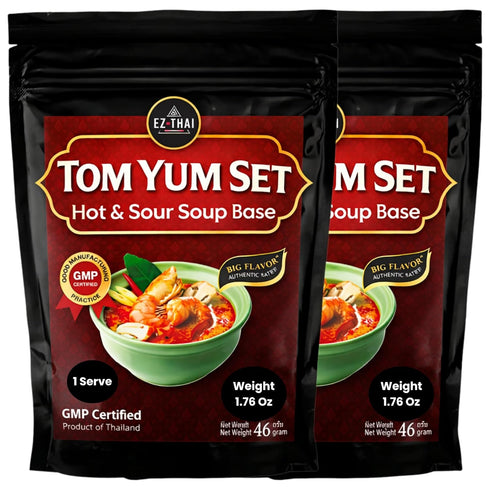 EZ THAI 2 Packs Premium Tom Yum Soup Mix (1.6oz x2) -