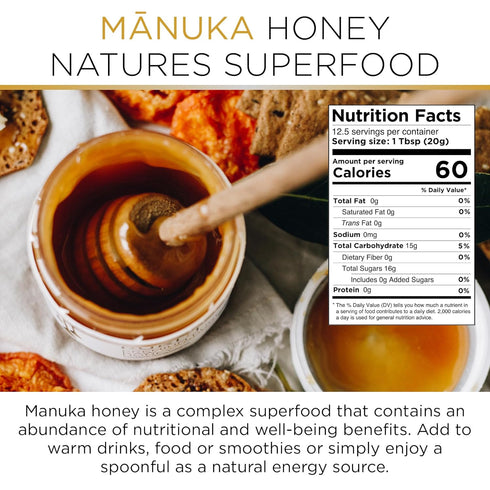 300+ 10+ 100% 8.8 Oz 250g Packed PURITI Manuka Honey MGO / UMF | Pure Genuine Raw Manuka Honey | / | Harvested, Tested