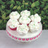 Set, 24 Count Global Sugar Art Edible Royal Icing White Rose Two sizes, for Cake and Cupcake Decorating by Chef Alan