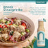 8 oz SideDish Zesty Greek Vinaigrette - Seed Oil, Dairy & Gluten Free Salad Dressing w/Avocado Oil - Refined Sugar