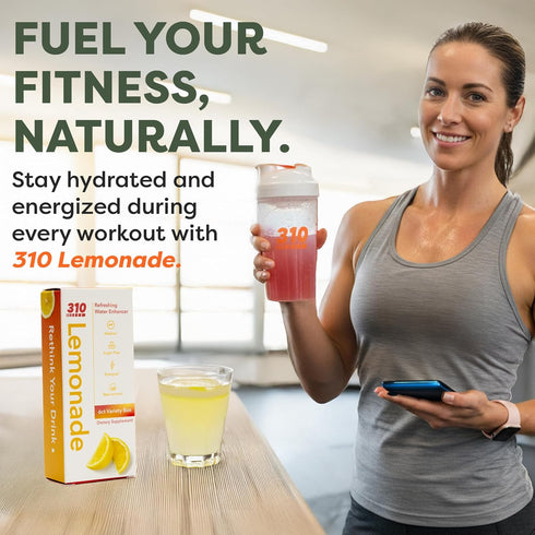 310 6 6 Packets Pack Nutrition Daily Energy & Hydration Starter Kit with Energy Lemonade Servings, Hydration