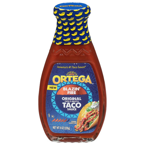 Ortega Blazin' Fire Hot Taco Sauce, 8 Ounce (Pack of 12)