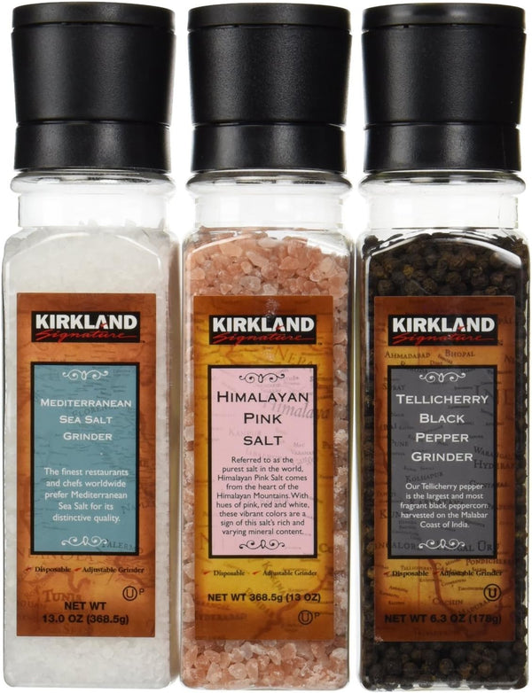 Kirkland Signature Salt and Pepper Grinder Set - 3-pack