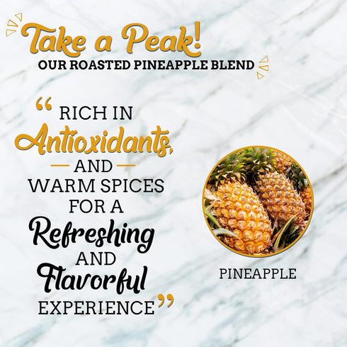 16 8oz Fire Brew Premium Shrub Roasted Pineapple Shrub | Concentrated Servings of the Healthiest Organic Ingredients