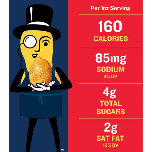 34.5 Oz (2 PLANTERS Honey Roasted Peanuts, Sweet and Salty Snacks, Plant-Based Protein , Tubs)
