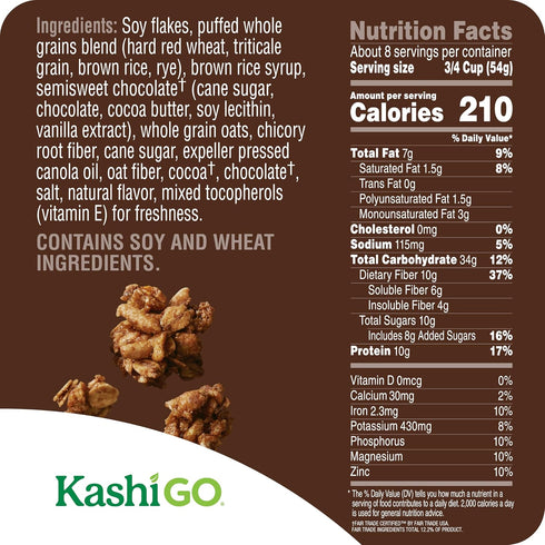 10g 10g Pack (3 Kashi GO Protein Cereal, Protein, Fiber, Variety Boxes)