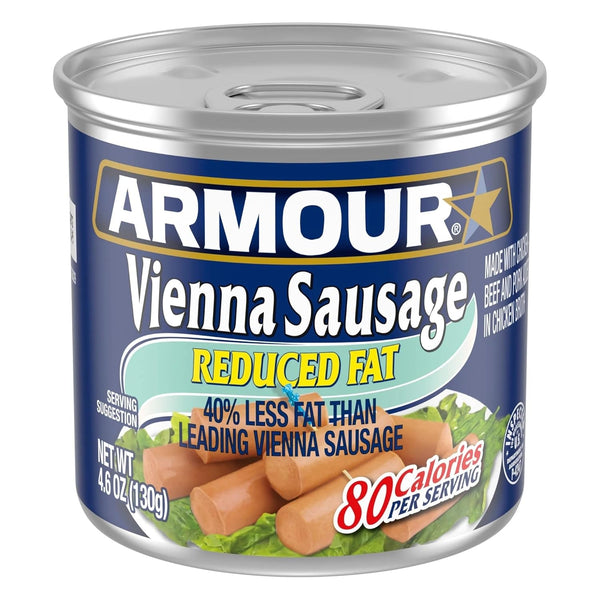 Generic Vienna Sausage Reduced Fat 4.6 oz cans (Pack of 12)