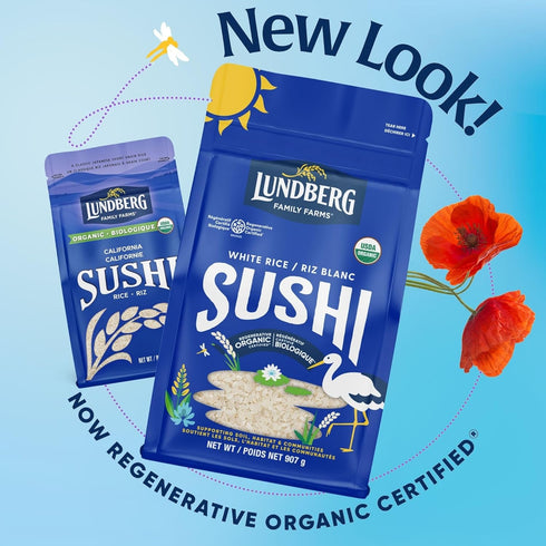 909 LUNDBERG FAMILY FARMS Organic Sushi Rice White, GR