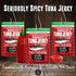 2 3's, (2 (Pack 1), Kaimana Ahi Tuna Jerky Sriracha Ounce - Paleo Style - Premium Fish Jerky Made in the USA. High