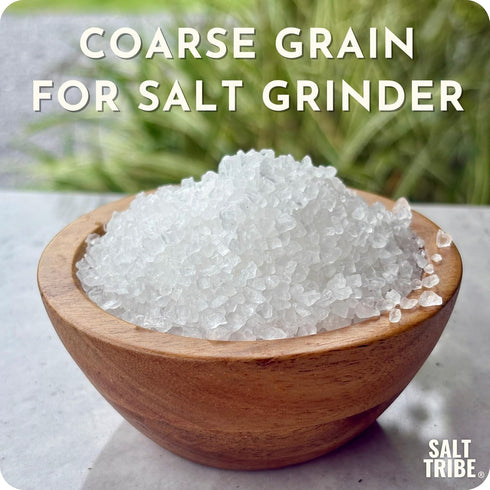 90+ (8 Salt Tribe | Baja Sea Salt Natural Grain for Grinder | Trace Minerals for Hydration Support | Sal Organica |