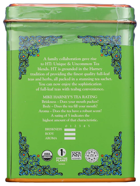 Harney Sons Organic Supreme Green - HT Tin, 20 Sachets, 1.4 oz