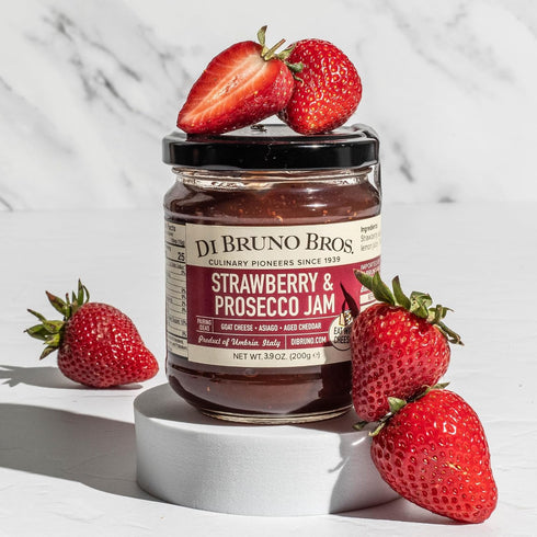 (6) 3.9-Ounce Di Bruno Bros. Strawberry & Prosecco Jam, Case of Jars
