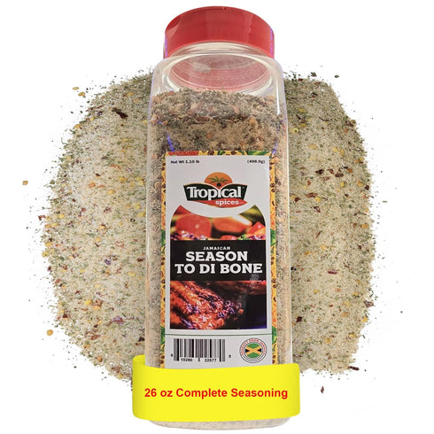 Tropical Spices Season to di Bone Complete Seasoning (26 oz)- Freshly Ground Powder Made