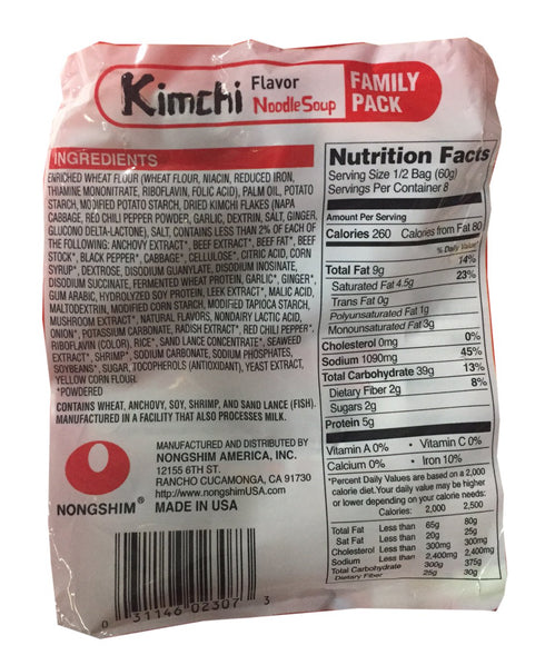 Nongshim Pack Korean Ramen Familiy (Kimchi)