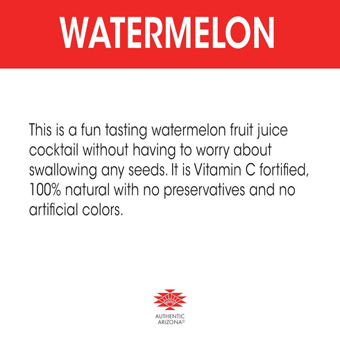 22 Oz (Pack 24) AriZona Watermelon Juice Cocktail - Big Can, Fl