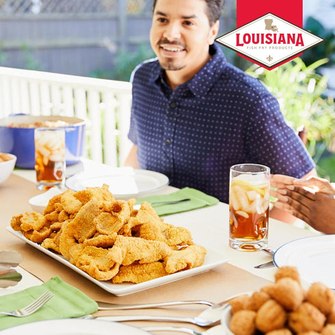 2.88 (Pack 1) Louisiana Fish Fry Seasoned Fish Fry Seafood Breading Mix Pound of - Season and Cook All Your Fish