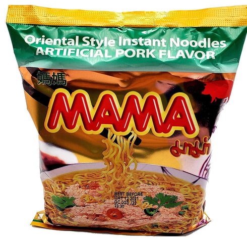Generic Package 30 Packs (5 5 6bag Mama Oriental Style instant noodles Mix Flavor Bundle Total Flavor Mix shrimp Tom
