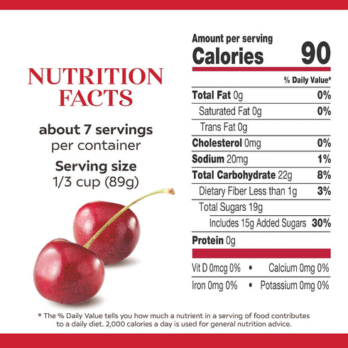 21 oz. (Pack 8) Duncan Hines Comstock More Fruit Cherry Pie Filling and Topping