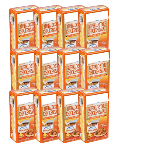 Generic Buffalo Style Chicken Salad with Crackers Kit Ready to Eat with Spoon
