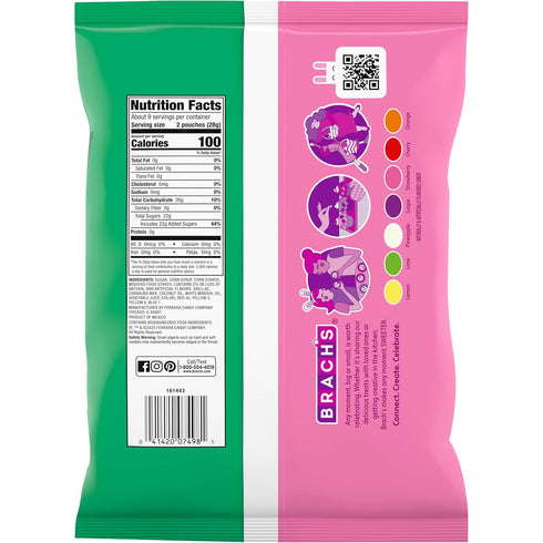 9oz 18 Count Brach's Tiny Jelly Beans, Egg Fillers, Jelly Beans for Easter Basket Stuffers, Bag
