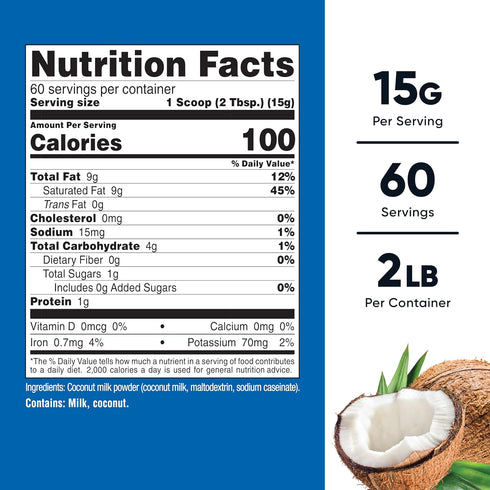 2LBS Nutricost Coconut Milk Powder