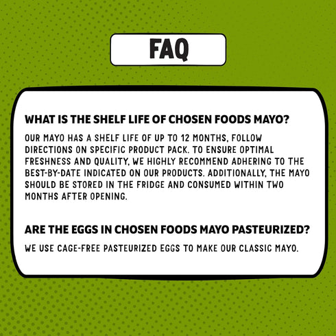 100% 24 oz Chosen Foods Avocado Oil-Based Classic Mayonnaise fl