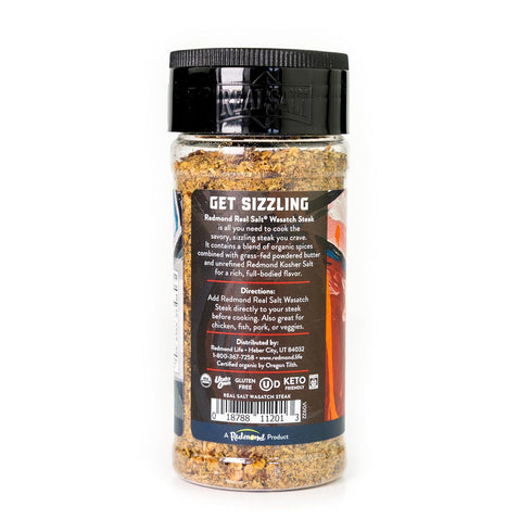 Redmond Real Sea Salt, Natural Unrefined Gluten Free Wasatch Steak Shaker
