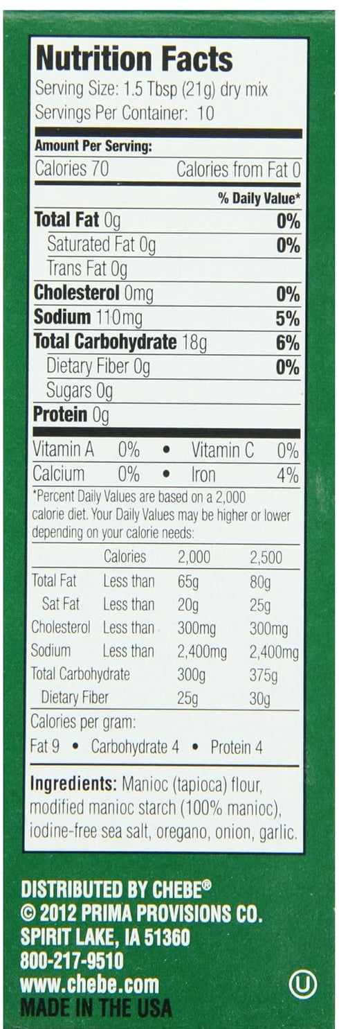 Chebe 7.5OZ MIX PIZZA CRUST GFWF