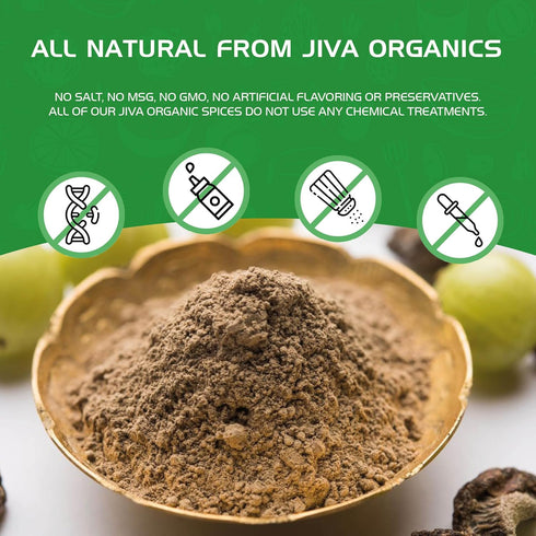 Jiva Organics Organic Pure Amla Berry Powder, 7 Ounce - Food Grade & Non-GMO