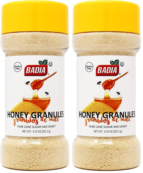 Badia Honey Granules, 9.25 oz Natural Honey & Cane Sugar Sweetener for