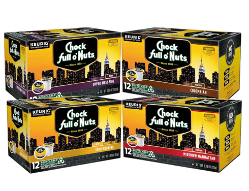 Chock Full o' Nuts Variety Pack Keurig K-Cup Pods for Keurig Brewers