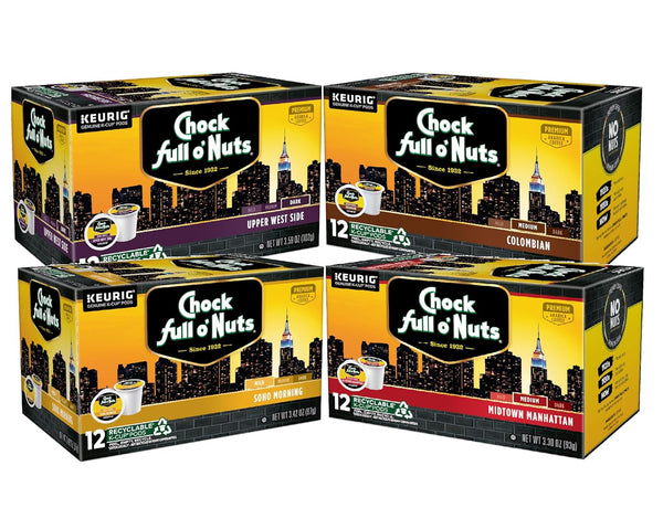 Chock Full o' Nuts Variety Pack Keurig K-Cup Pods for Keurig Brewers