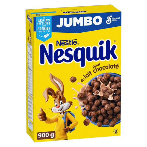 Hoiyen 900g/32 oz., Nesquik Chocolately Cereal Jumbo, (Imported from Canada)