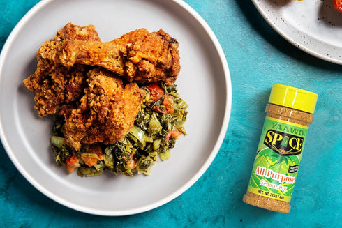 Yaawd Spice - Authentic Jamaican Gourmet All Purpose Seasoning, 8oz Dry Rub Powder for Chicken, Pork, Seafood.