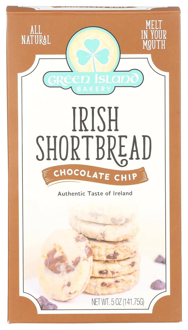 Green Island Bakery , Cookies Shortbread Irish Chocolate Chip, 5 Ounce