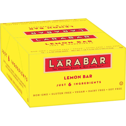 LRABAR 8 1.7oz, 16ct 1.6 (Pack 16) Larabar Gluten Free Snack Bars Variety Box, Vegan, Flavors, & Gluten Free Bar